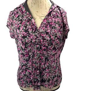 Jones New York Collection Floral Blouse Size 8